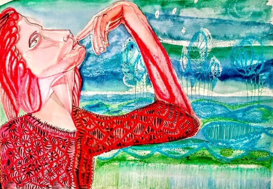 aquí ahora — la idea, 2015. 29,5 x 42 cm.