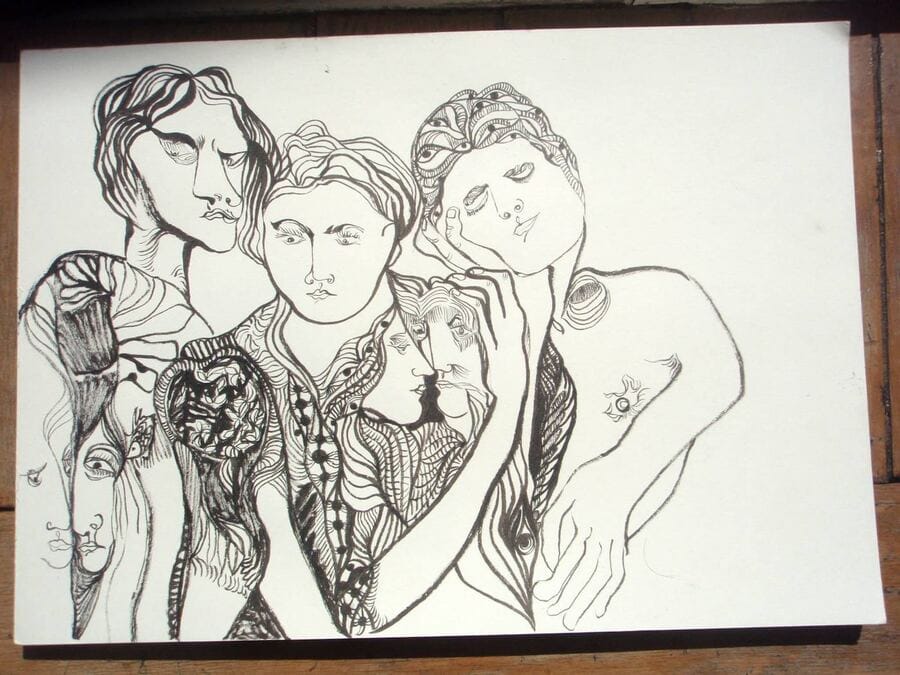 bajo el hechizo — inventa tu título, 2012. 31,5 x 44 cm.
