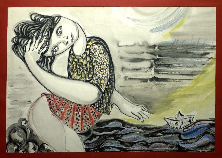 bajo el hechizo — despedida, 2014. 31,5 x 44 cm.
