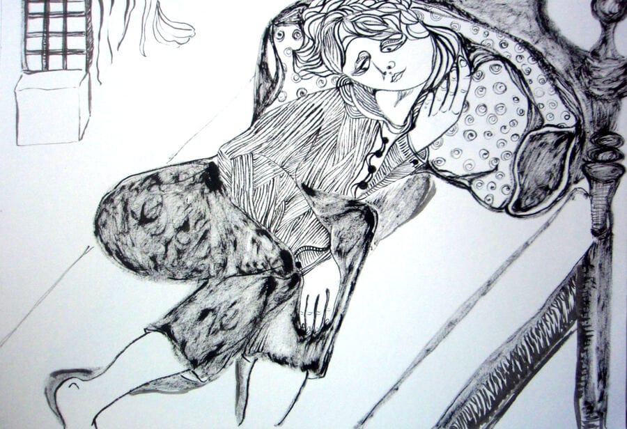 bajo el hechizo — insomne I, 2013. 31,5 X 44 cm.