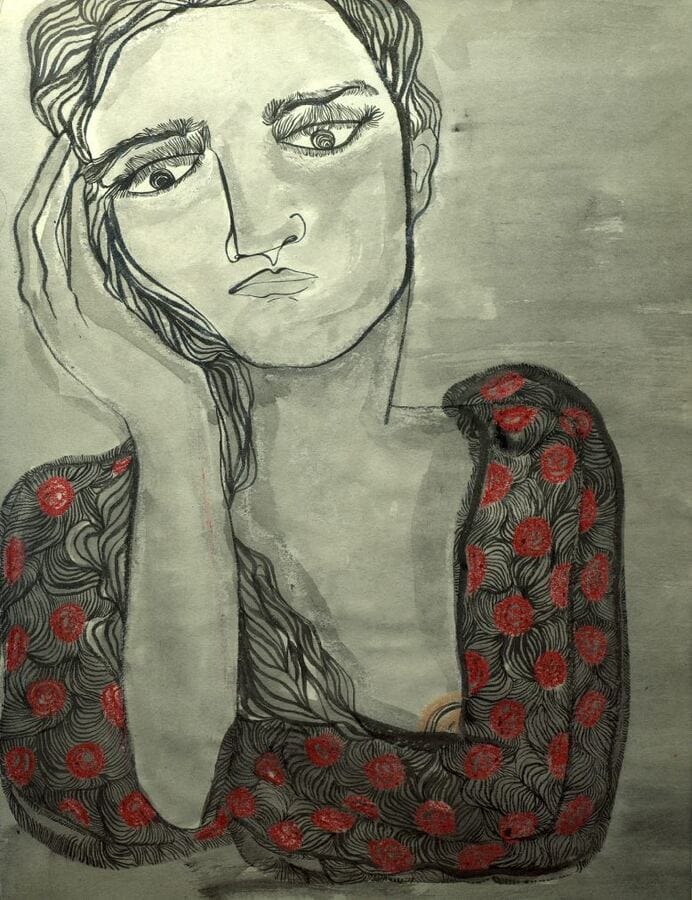 cuaderno negro de alucinaciones — reflexión. 35,5 x 27,5 cm.