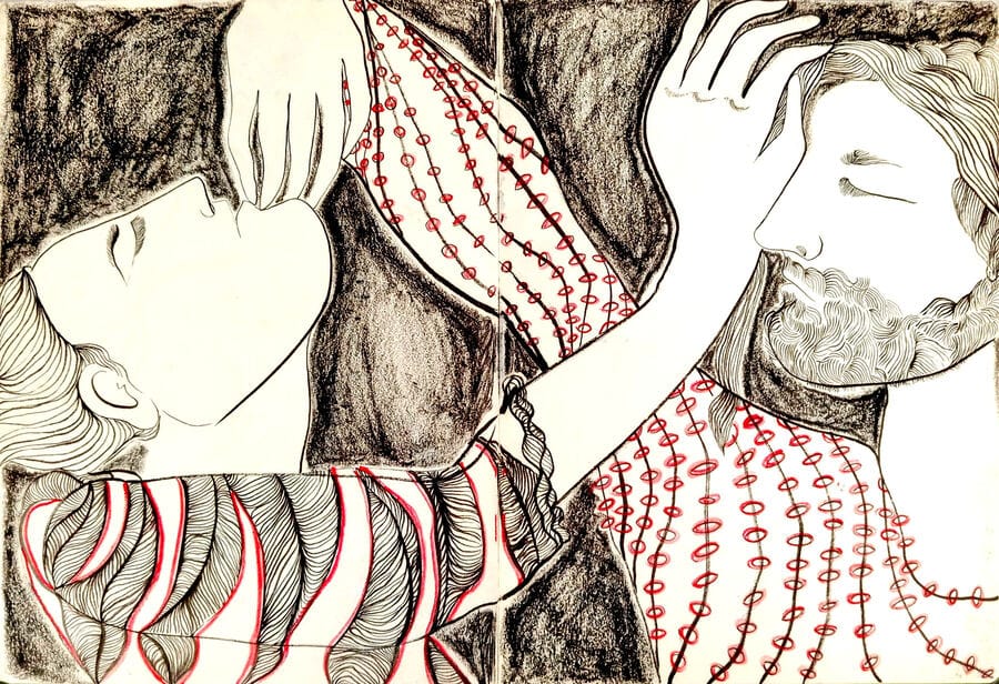 diario de soledades y encuentros — reconocimiento I. 31 X 47 cm.