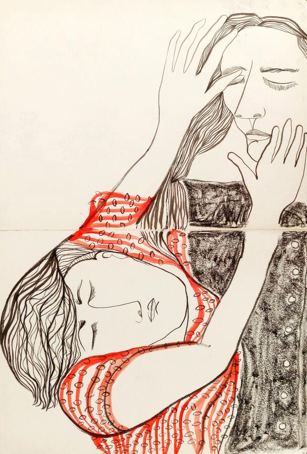 diario de soledades y encuentros — reconocimiento II. 31 X 47 cm.