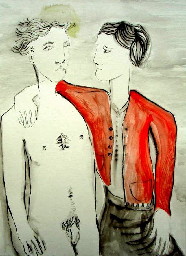 dulzuras y catástrofes — ¿qué te pasa?, 2013. 31,5 x 44 cm.